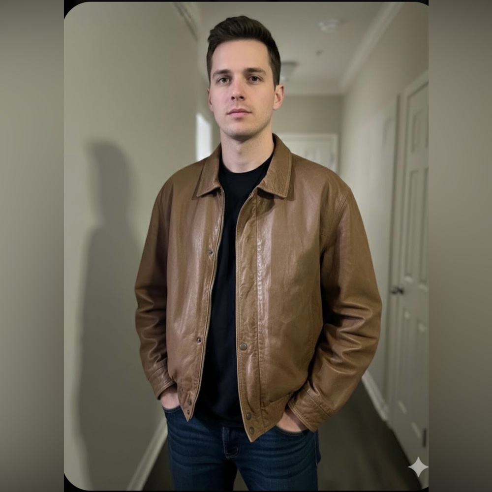 Latigo Men's Tan Leather Jacket